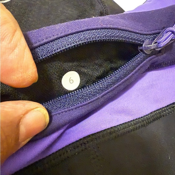 Lululemon Black and Purple Leggings - Picture 7 of 10